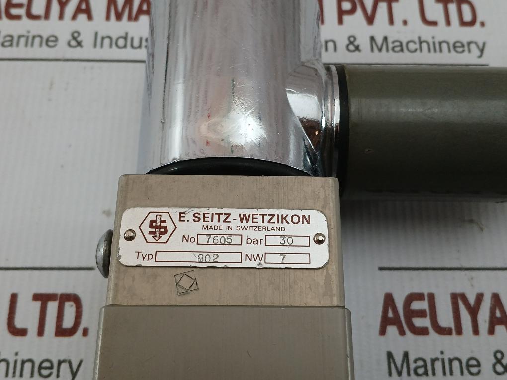 Solenoid Valve 802 E. Seitz–Wetzikon 11W