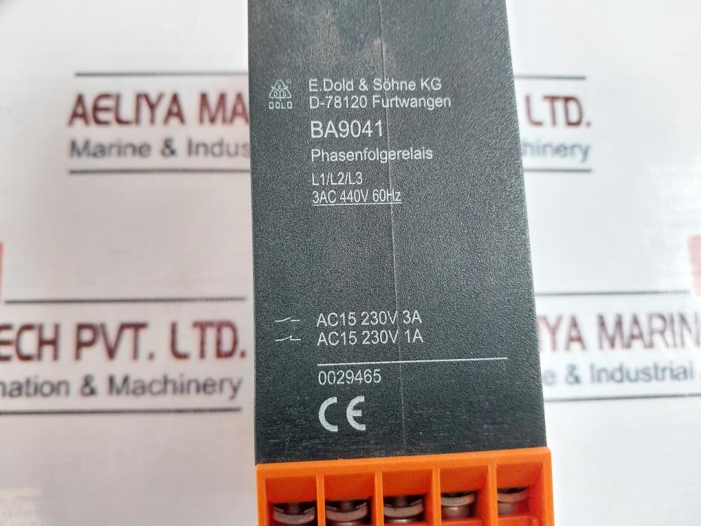 E.dold & Sohne Kg Ba9041 Phase Followor Relay
