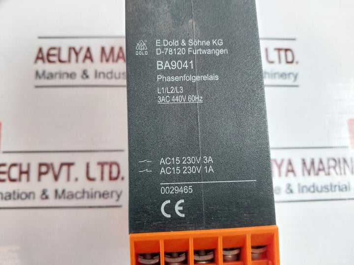 E.dold & Sohne Kg Ba9041 Phase Followor Relay