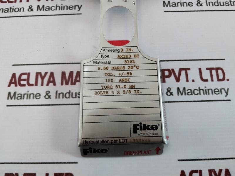 Fike Axius Bt Rupture Disc Pressure Relief Solutions Bd323567