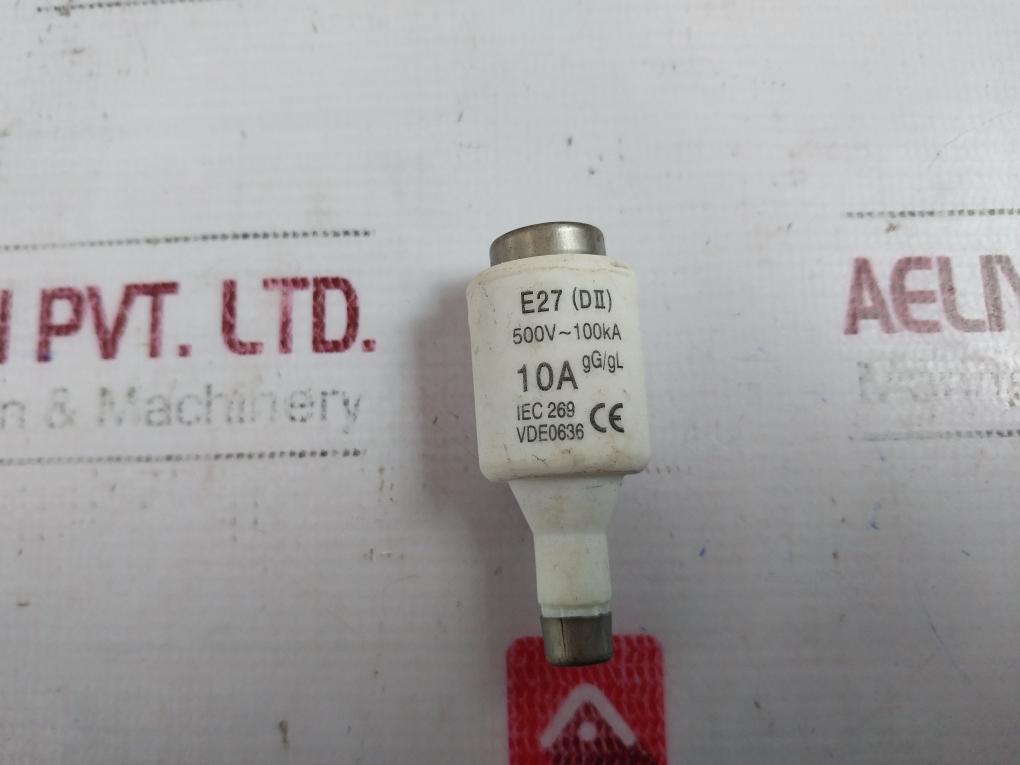 E27 (Dii) Iec 269 General Purpose Bottle Shaped Fuse Gg/gl 500v 100ka