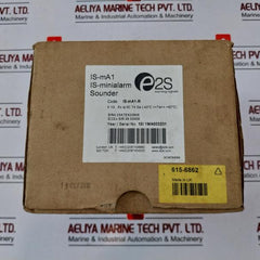 E2S Is-ma1 Is-minialarm Sounder 0786-cpd-20338 Sira 05Atex2084X Is-ma1-r En54-3
