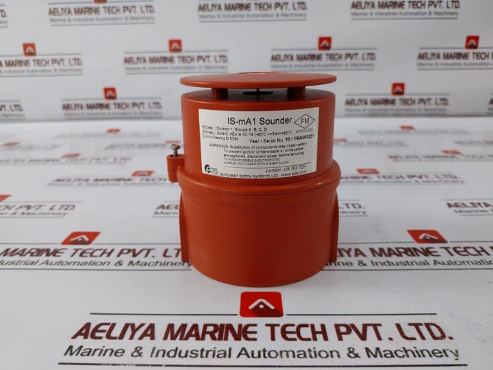 E2S Is-ma1 Is-minialarm Sounder 0786-cpd-20338 Sira 05Atex2084X Is-ma1-r En54-3