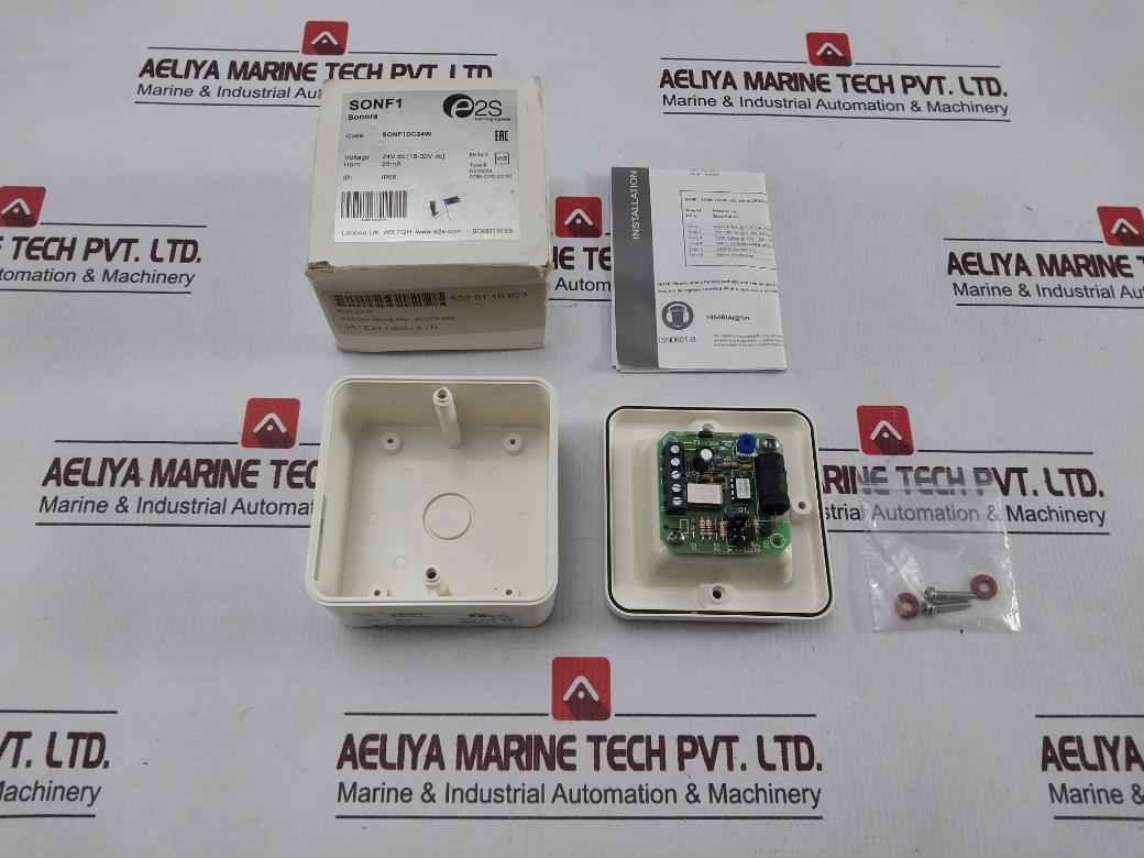 E2S Sonf1Dc24W Alarm Horn Sounder 25Ma 10-30V Dc Sonora 10-tone Ip66