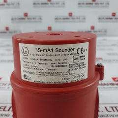 E2s Is-ma1 Is-minialarm Sounder 0786-cpd-20338 Sira 05atex2084x Is-ma1-r