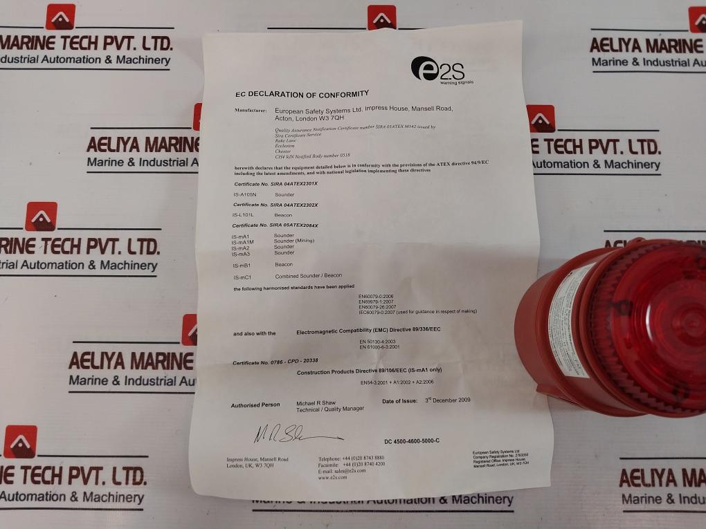 E2s Is-mc1 Combined Sounder/beacon