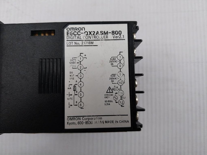 E5Cc-qx2Asm-800 Omron Temperature Controller 100 To 240Vac