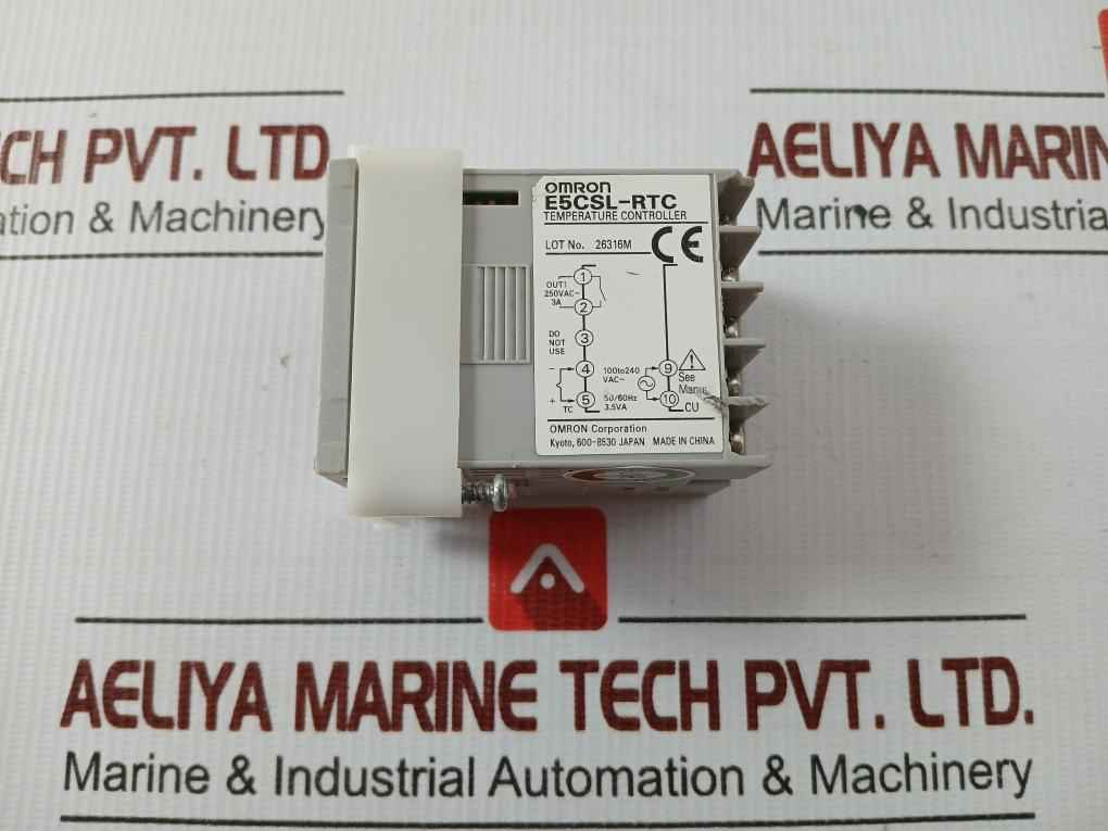 E5Csl-rtc Temperature Controller Omron 250Vac 50/60Hz