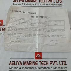E Gen Plus 1.15 C&S Electric Engine Controller 230Vac 5A 50Hz