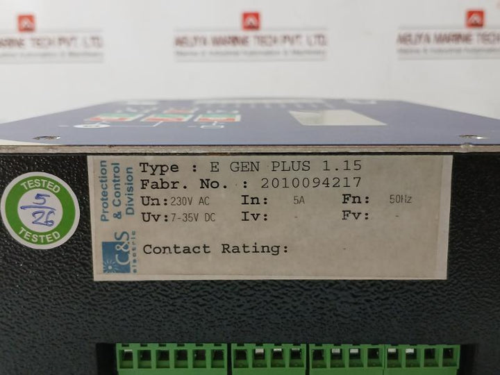 E Gen Plus 1.15 C&S Electric Engine Controller 230Vac 5A 50Hz