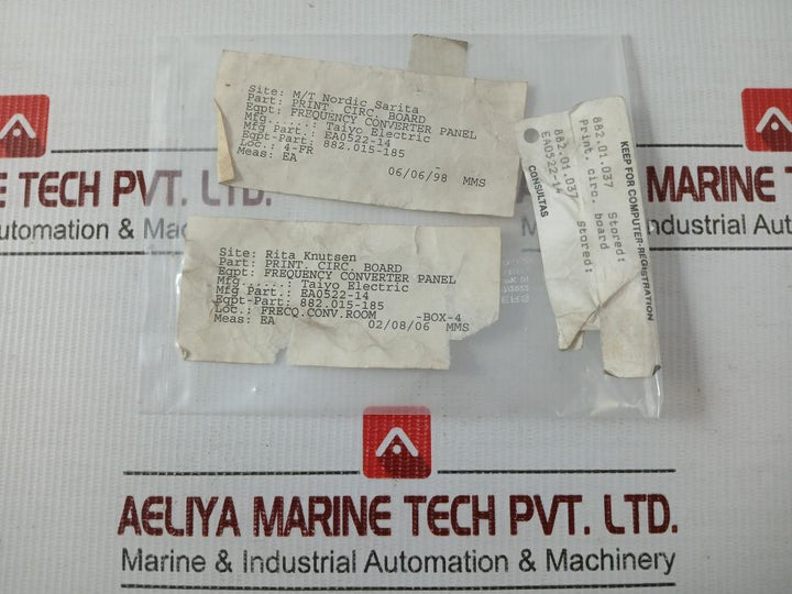 Ea0522-14-a Frequency Converter Panel Pcb Taiyo Electric
