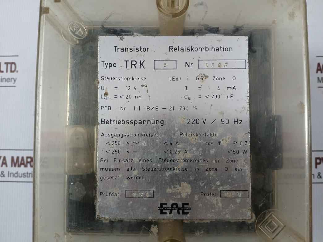 Eae Trk6 Transistor Relay Combination Module 220V 50Hz