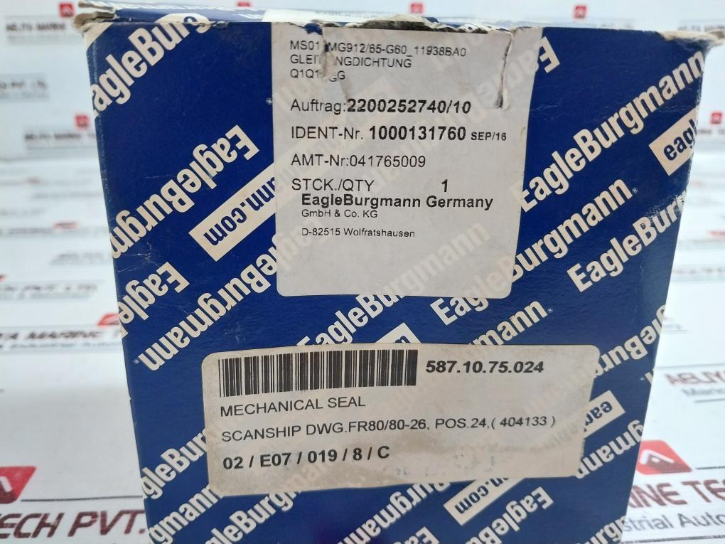 Eagle Burgmann 404133 Abs Mechanical Seal 1000131760