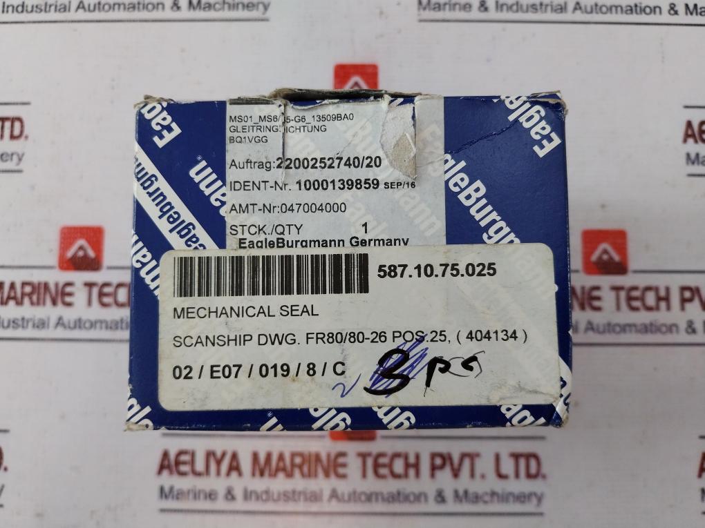 Eagleburgmann Bq1Vgg Mechanical Seal 2200252740/20 Buka22-12/3216