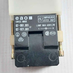 Eao 02-061.001 Panel Mounting Lamp Holder/actuator 60v/1-2w