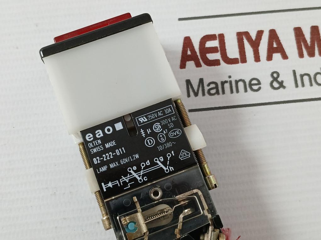 Eao 02-222-011 Illuminated Push Button Lamp Max. 60V/1,2W