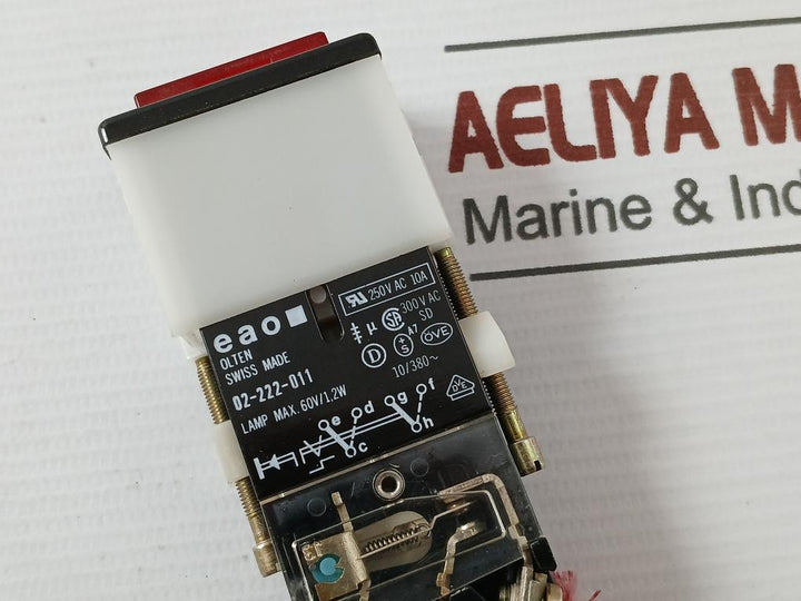Eao 02-222-011 Illuminated Push Button Lamp Max. 60V/1,2W