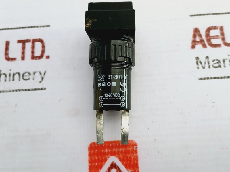 Eao 31-801.A Black Rectangular Panel Mount Actuator 10-26 Vdc