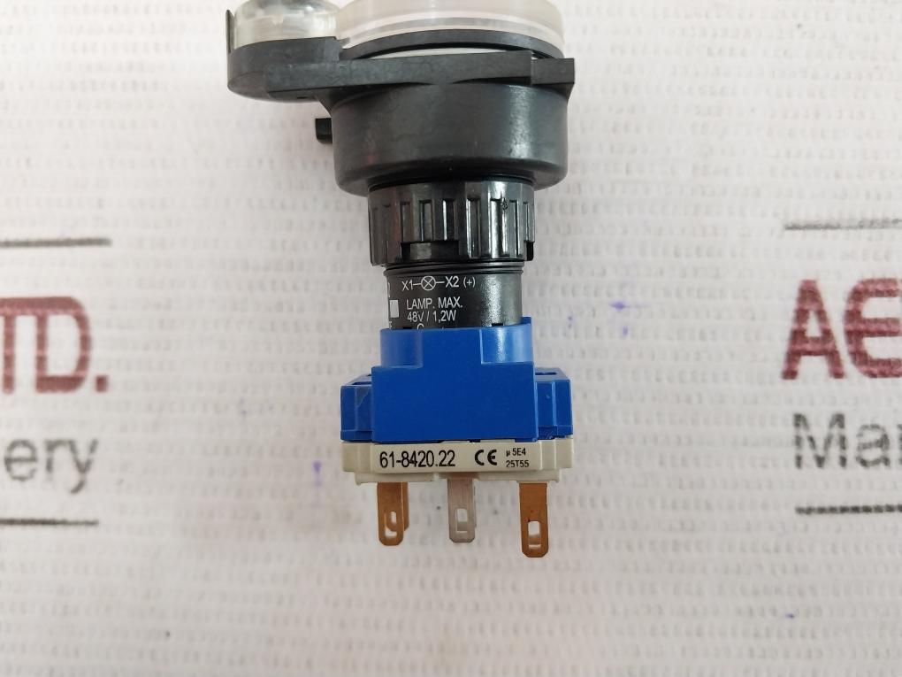 Eao 61-1200.0 Pushbutton Switch 250Vac/5A 300V Ac Sd