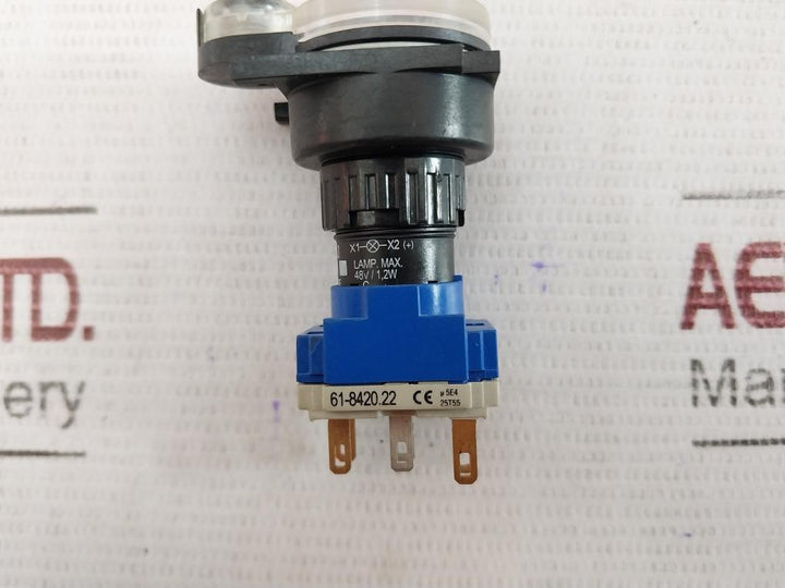 Eao 61-1200.0 Pushbutton Switch 250Vac/5A 300V Ac Sd