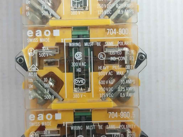 Eao 704-900.5 Push-button Switch 10a/500v Ac11