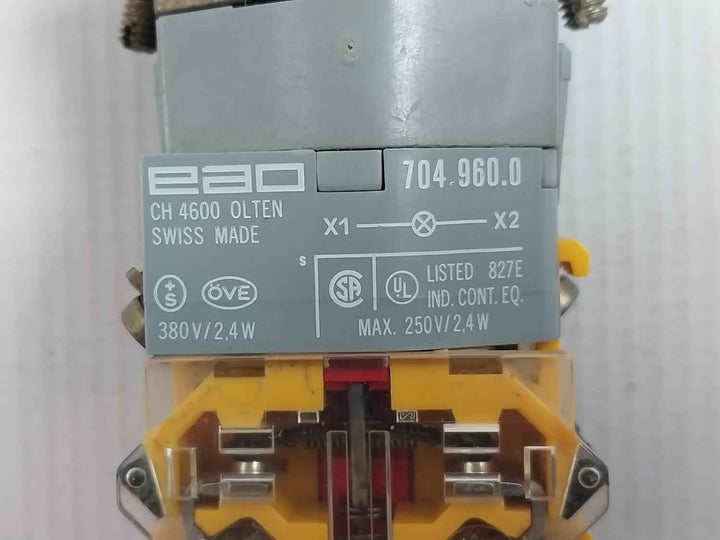Eao 704-900.5 Push-button Switch 10a/500v Ac11