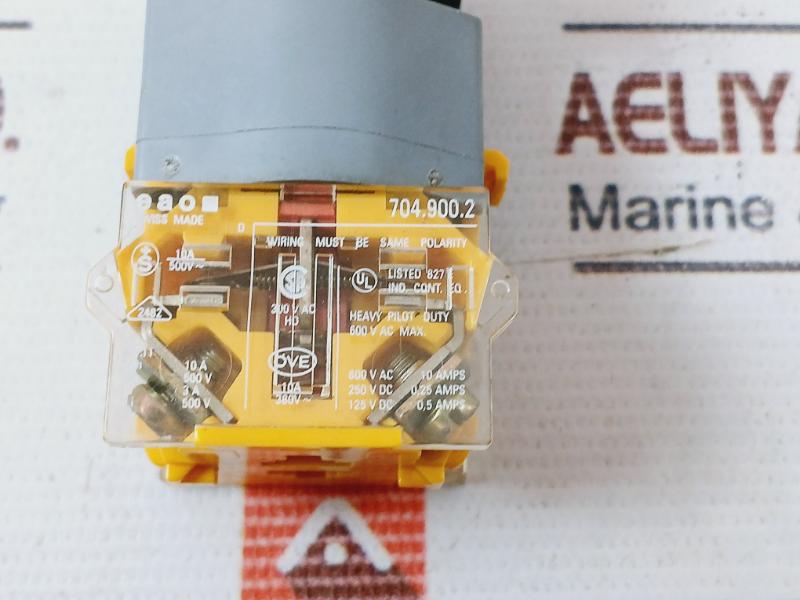 Eao 704.900.2 Switch Contact Block 500V 600V Ac Max 10A/380V