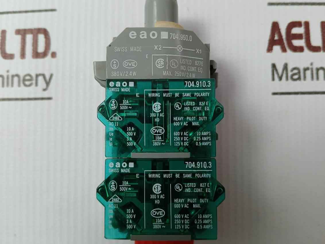 Eao 704.950.0 Lamp Block 600V,2.4 W,10A