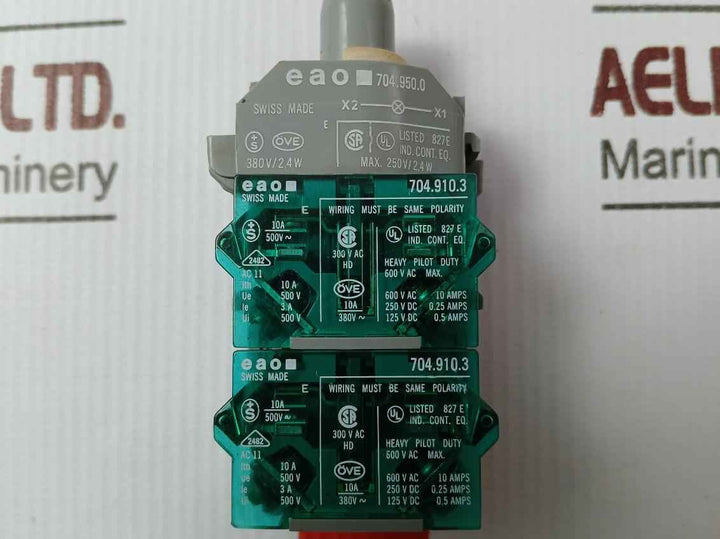 Eao 704.950.0 Lamp Block 600V,2.4 W,10A