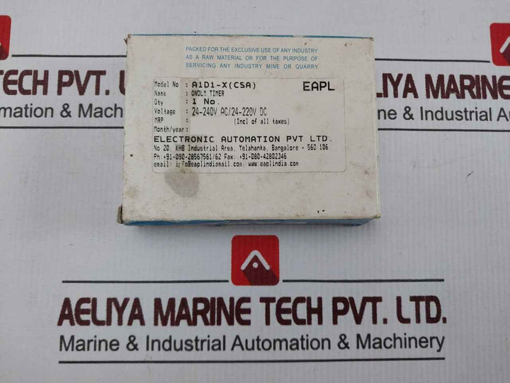 Eapl A1D1-x On Delay Timer 24-240V Ac 50/60 Hz