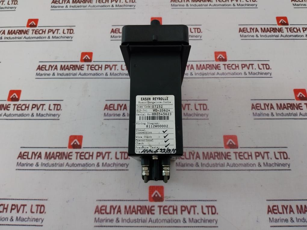 Easun Reyrolle Ar121t3 Static Relay, Zcp-741, Wo-20624