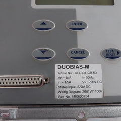 Easun Reyrolle Duobias-m Du3-301-gb-50 Protection Relay 2661W11006 220V Dc