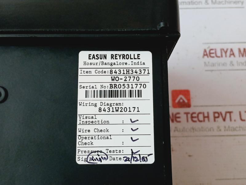 Easun Reyrolle Mvt171 Numerical Neutral Displacement Protection 110Vac 50Hz