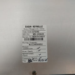 Easun Reyrolle Reio-1 Relay 88-280Vdc Wo-20620