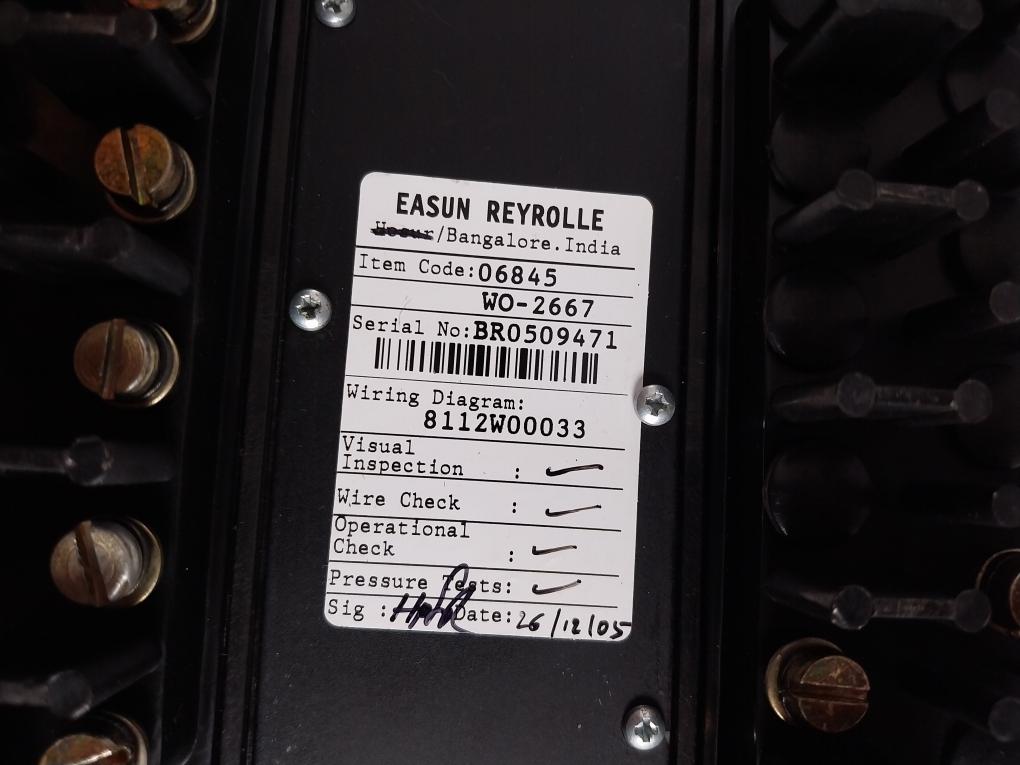 Easun Reyrolle Xr351 Relay Protection Panel Module Assembly 220V Dc Wo-2667