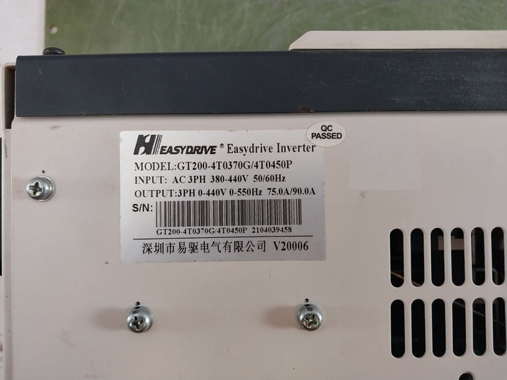 Easy Drive Gt200-4T0370G/4T0450P General Purpose Inverter V20006 Eb04553Smb