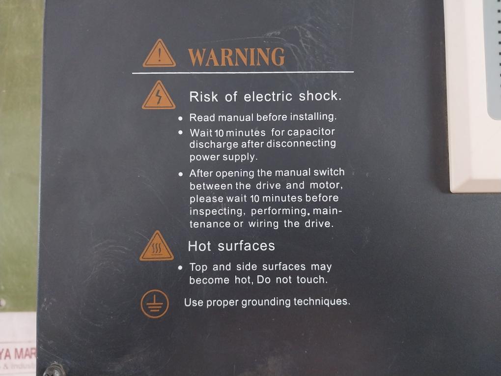 Easy Drive Gt200-4T0370G/4T0450P General Purpose Inverter V20006 Eb04553Smb