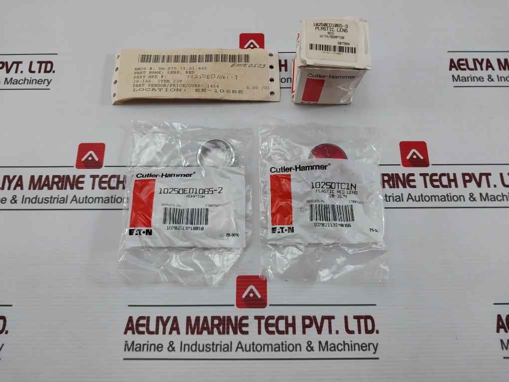 Eaton 10250Ed1065-3 Plastic Red Lens With Adaptor 28-166