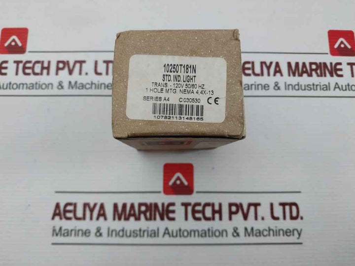 Eaton 10250T181N Pushbutton With Cylinder Lock Operator 120Vac