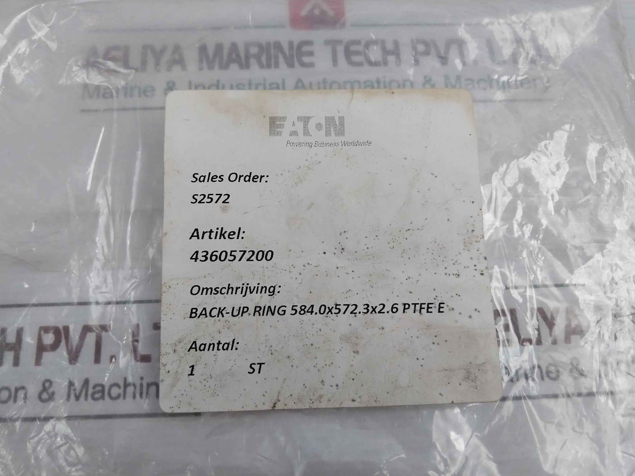 Eaton 436057200 Back-up Ring 584.0X572.3X2.6 Ptfe E