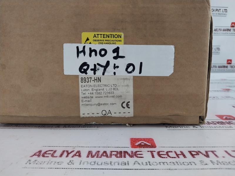 Eaton 8937-hn Mtl Fiber Optic Extender Ver-hn01, Rev- F 20v-30v Dc