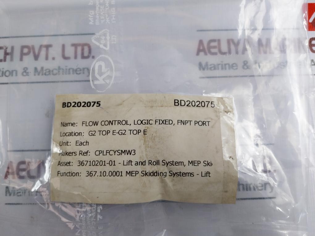 Eaton B6584 Flow Control Valves Bd202075 05/24/14R-43-3