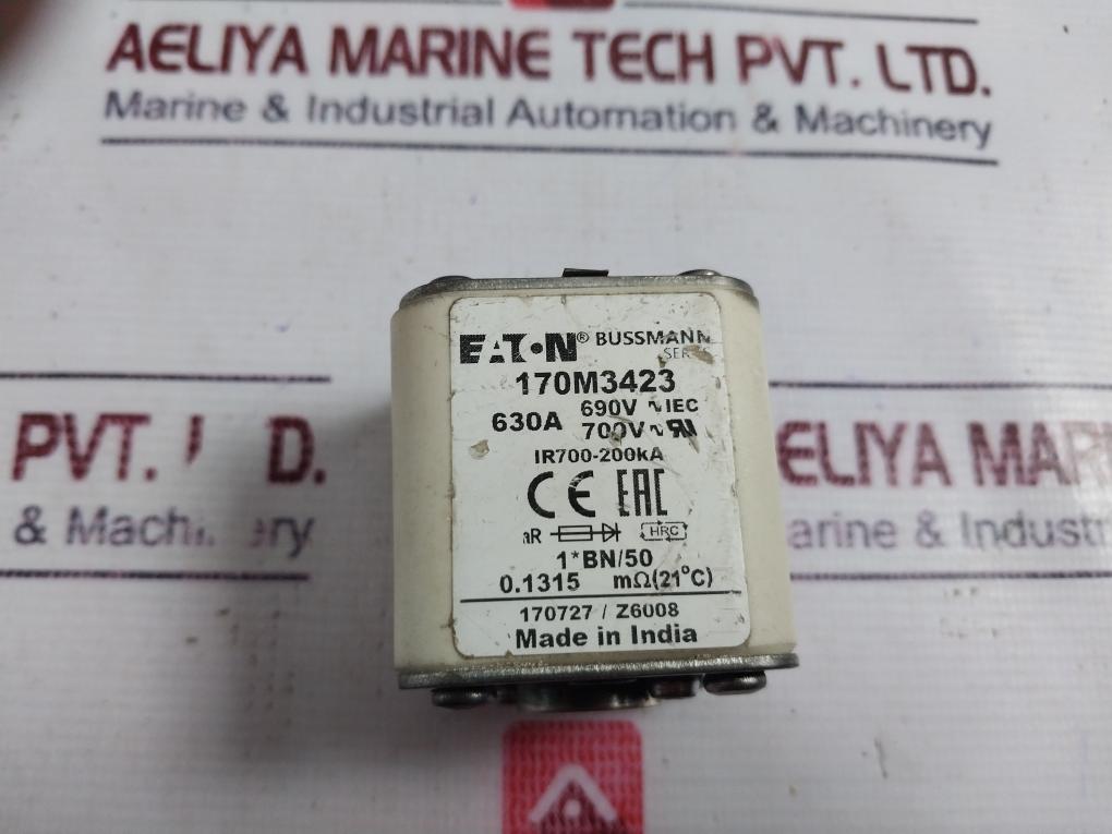 EATON 170M3423 Square Fuse 630A 690V IEC IR700-200KA
