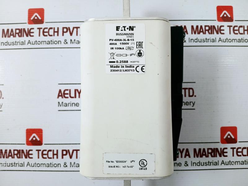 Eaton Pv-400A-3L-b-15 Bussmann Photovoltaic Fuse E335324 1500V 400A Ir 100Ka