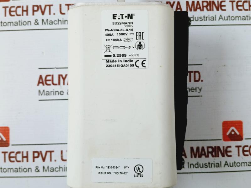 Eaton Pv-400A-3L-b-15 Bussmann Series Photovoltaic Fuse 1500V 400A