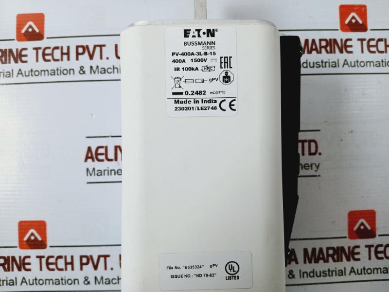 Eaton Pv-400A-3L-b-15 Bussmann Series Photovoltaic Fuse 400A 1500V Gpv Ir 100Ka