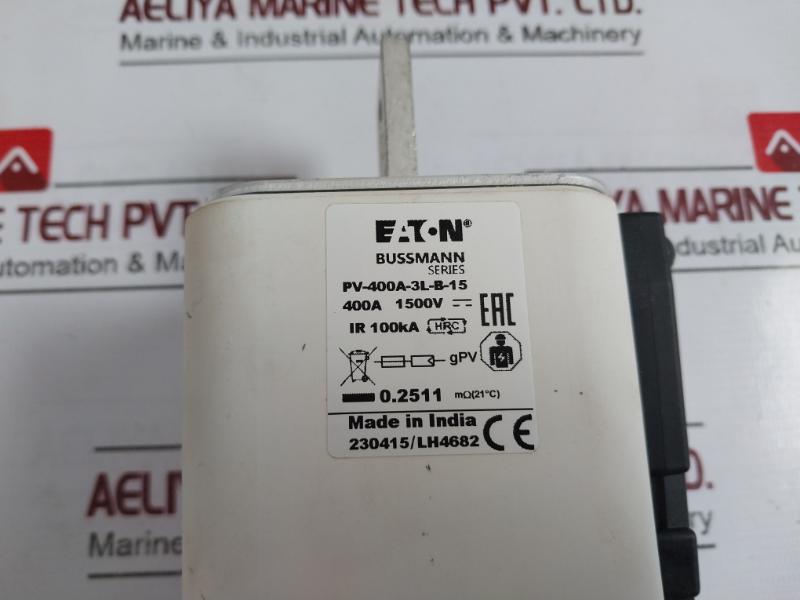 Eaton Bussmann Series Pv-400A-3L-b-15 Photovoltaic Fuse 100Ka 1500V