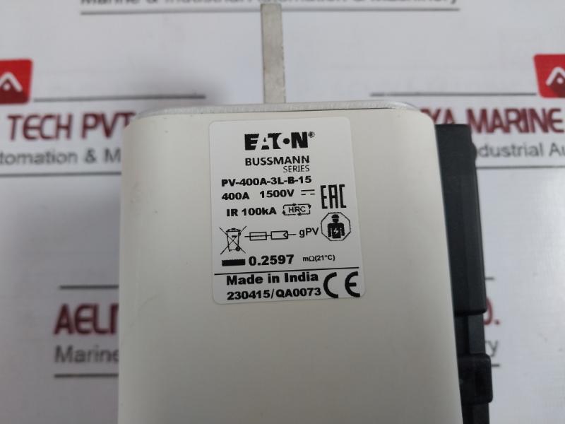 Eaton Bussmann Series Pv-400A-3L-b-15 Photovoltaic Fuse 400A 1500V