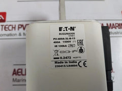 Eaton Bussmann Series Pv-400A-3L-b-15 Photovoltaic Fuse Ir 100Ka 1500V 400A