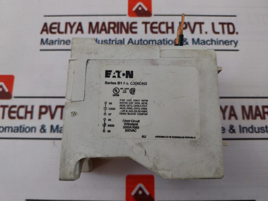 Eaton C306Dn3 Contactor H2108B Series B1 600Vac